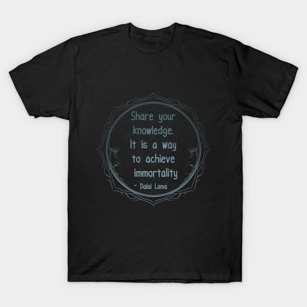 Share Knowledge | Dark Gandhara T-Shirt by Gandhara